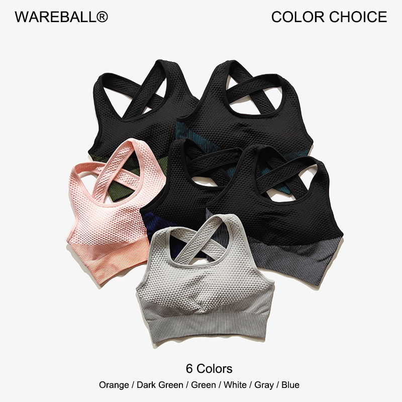 Running Belt - WAREBALL 6 Colors Yoga Sport Bra