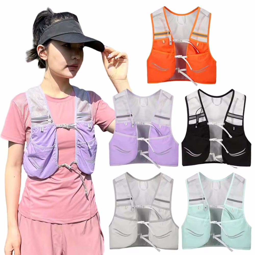 Hydration Vest - Reflective Running Vest Hydration Running Chest
