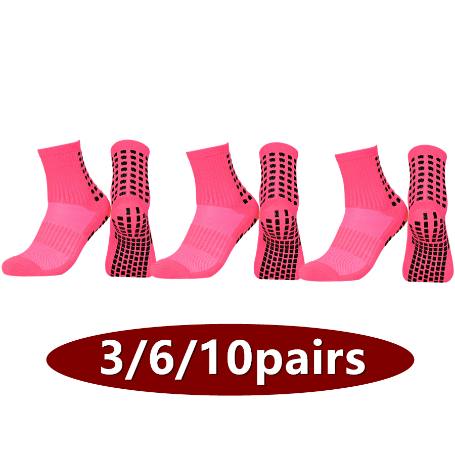 Sports Socks - 3/6/10pairs unisex non slip grip exercise
