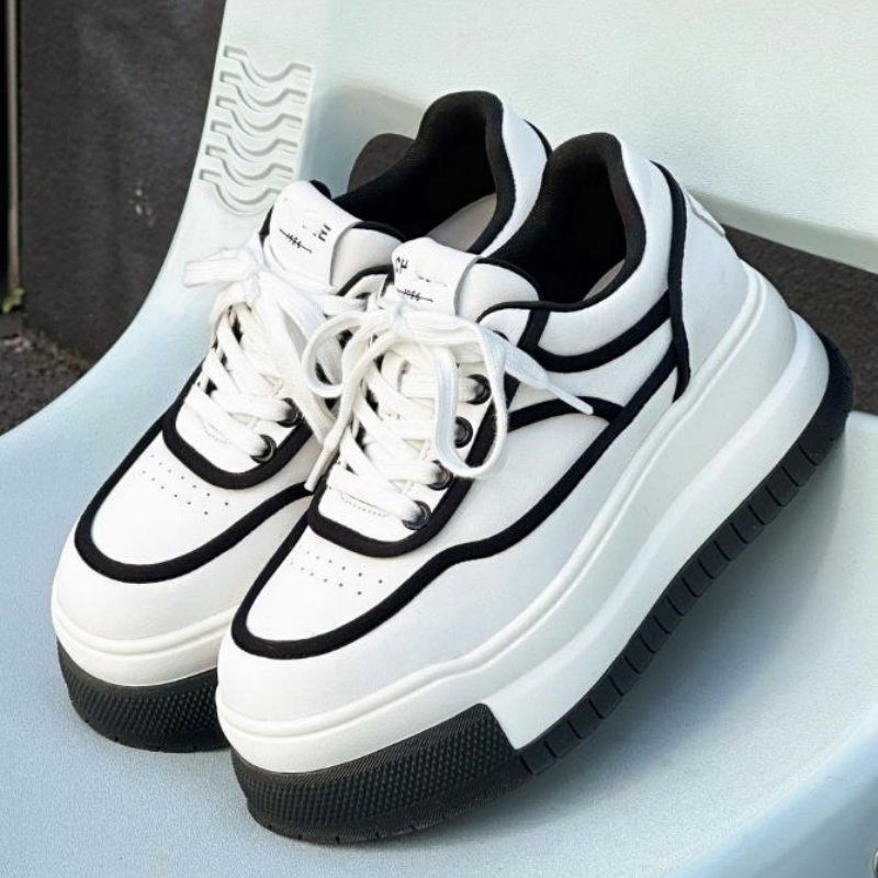Running Shoes Women - New Leather Women's White Breathable Casual
