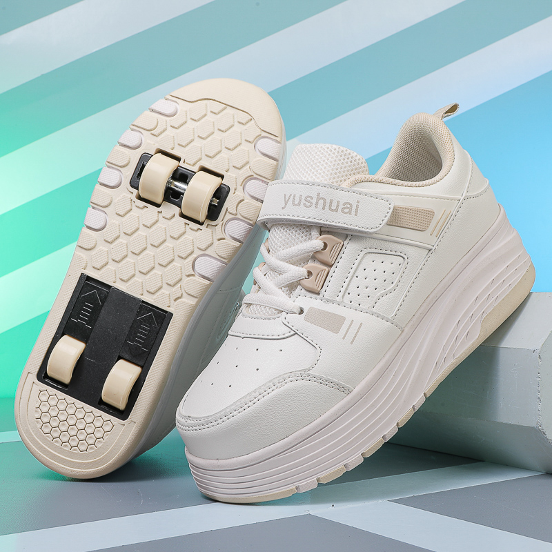 Running Shoes Men - Four-Wheeled Roller Skates for Boys, Invisible