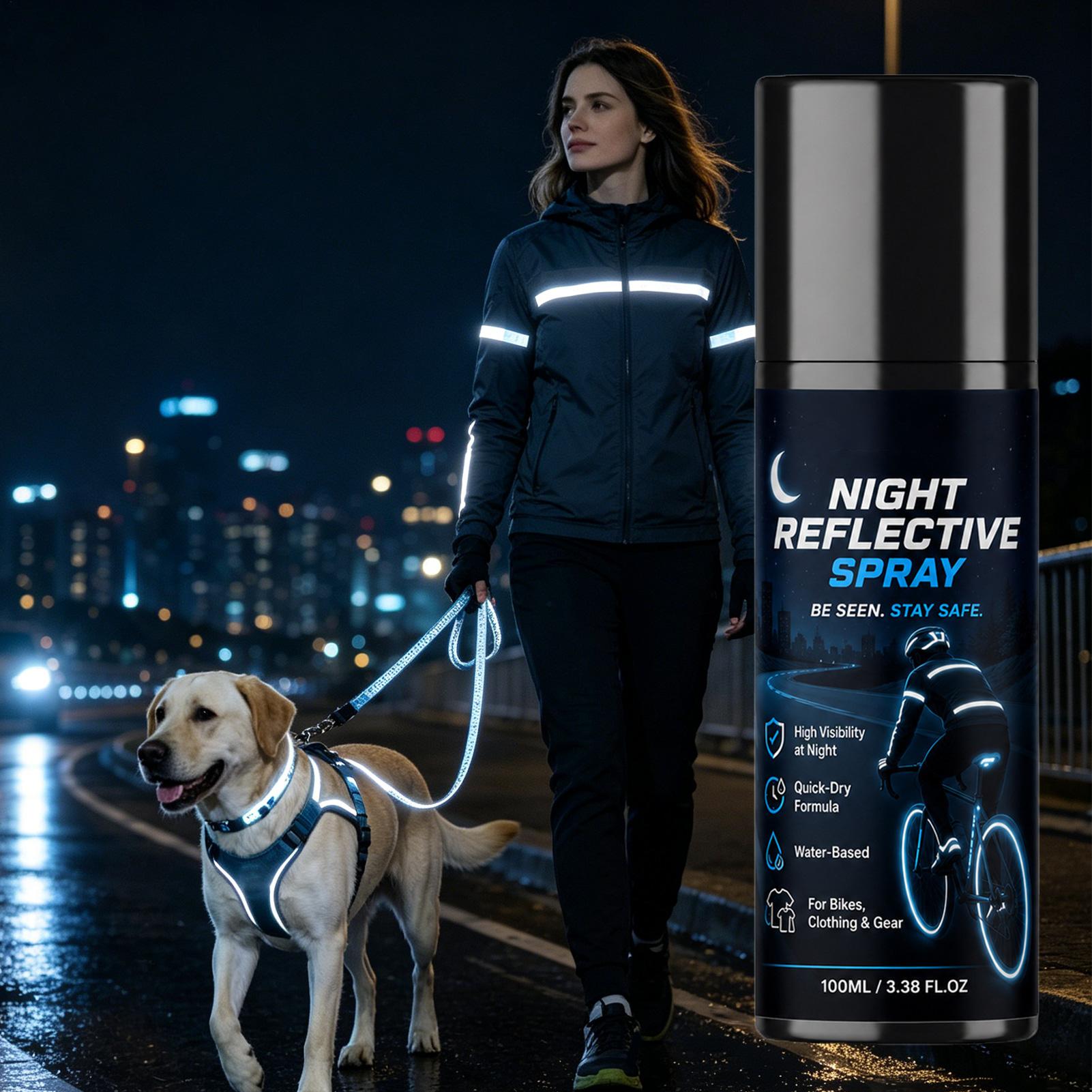 100ml Night Reflective Spray,  - đánh giá và giá Running Visibility Gear