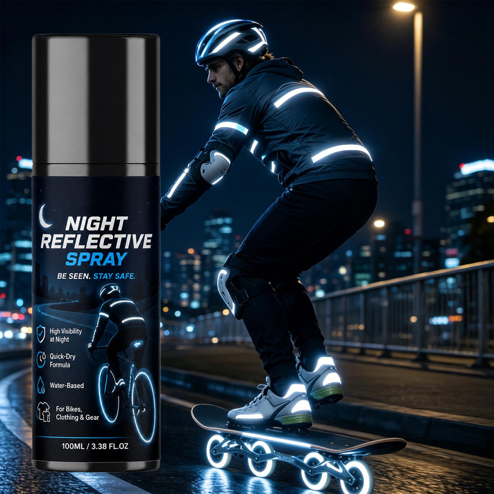 100ml Night Reflective Spray,  - đánh giá và giá Running Visibility Gear