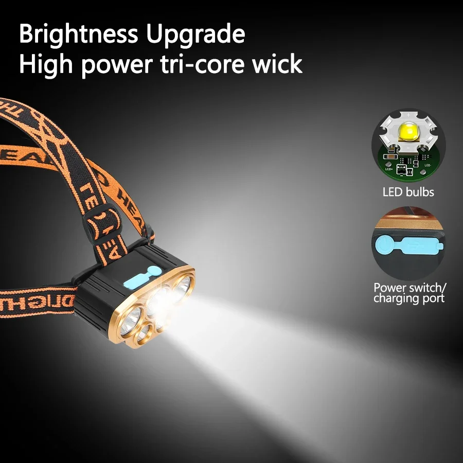 Rechargeable 5 LED Headlight U - đánh giá và giá Running Headlamp