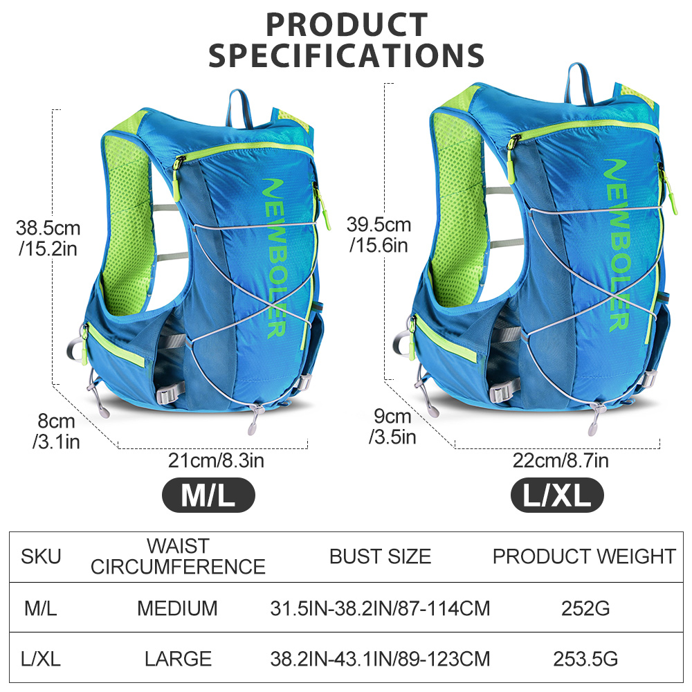 NEWBOLER Running Hydrating Ves - đánh giá và giá Hydration Vest