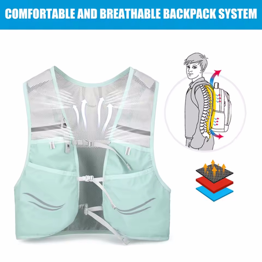 Reflective Running Vest Hydrat - đánh giá và giá Hydration Vest