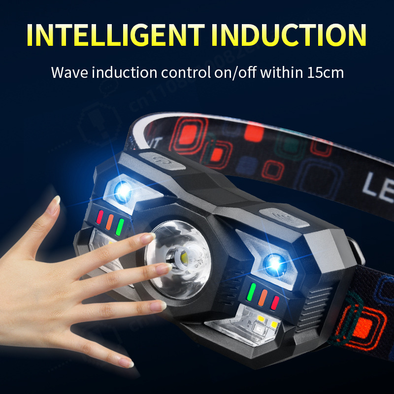 LED Induction Headlamp USB Cha - đánh giá và giá Running Headlamp