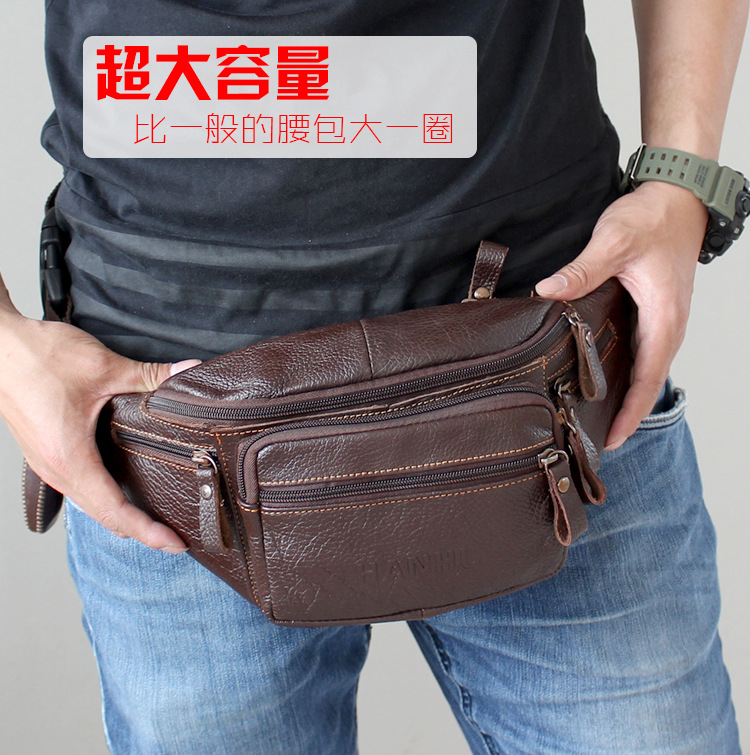 Genuine Cowhide Leather Waist  - đánh giá và giá Running Belt
