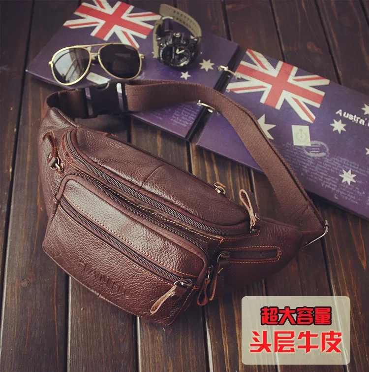 Genuine Cowhide Leather Waist  - đánh giá và giá Running Belt