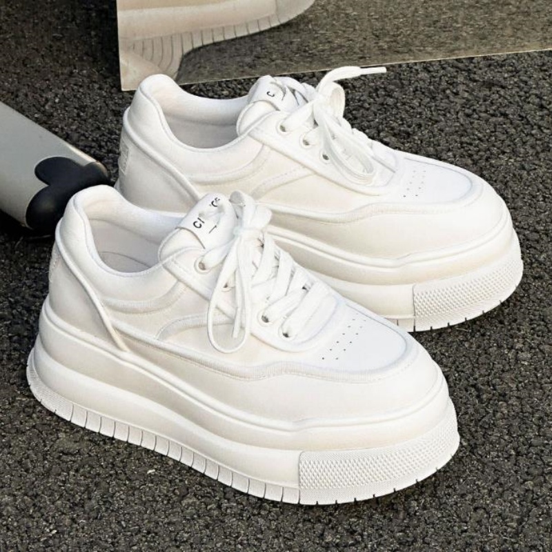 New Leather Women's White Brea - đánh giá và giá Running Shoes Women
