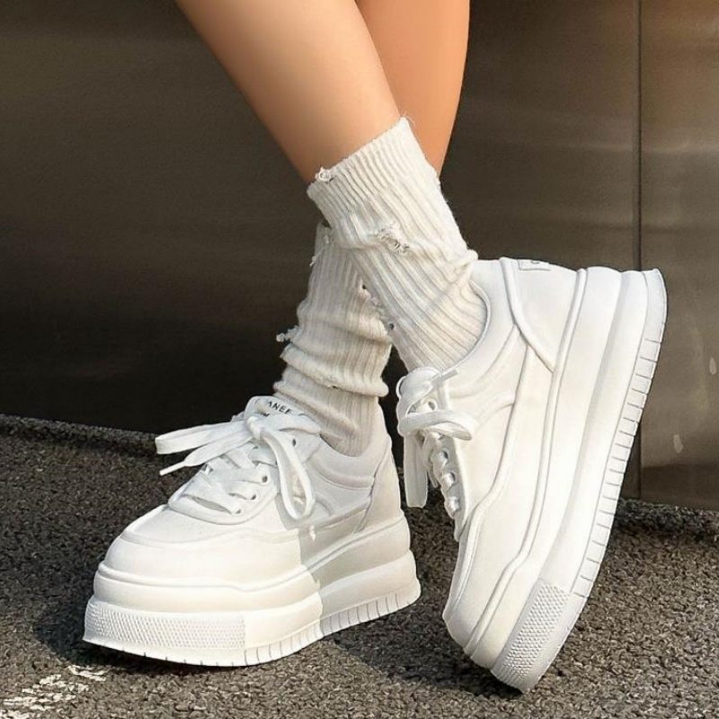 New Leather Women's White Brea - đánh giá và giá Running Shoes Women