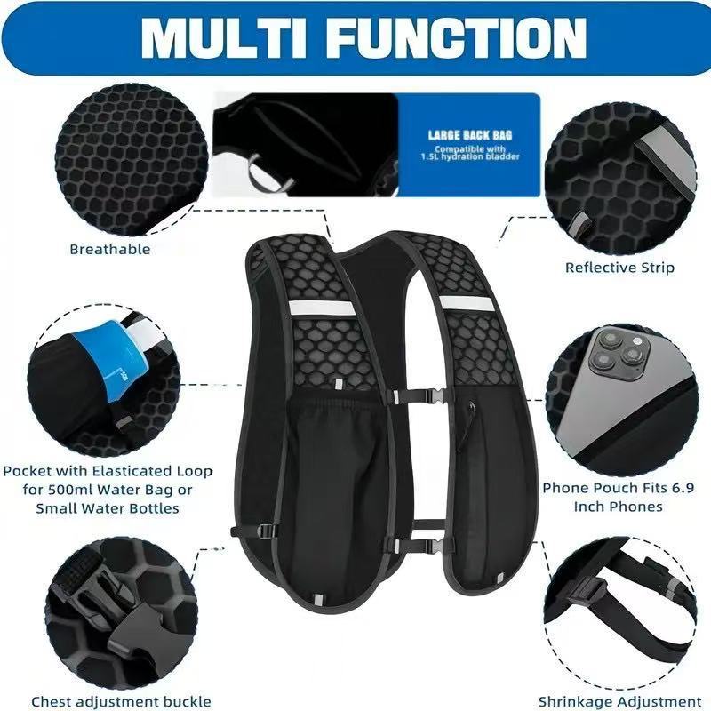 Unisex Running Vest Water-Resi - đánh giá và giá Hydration Vest