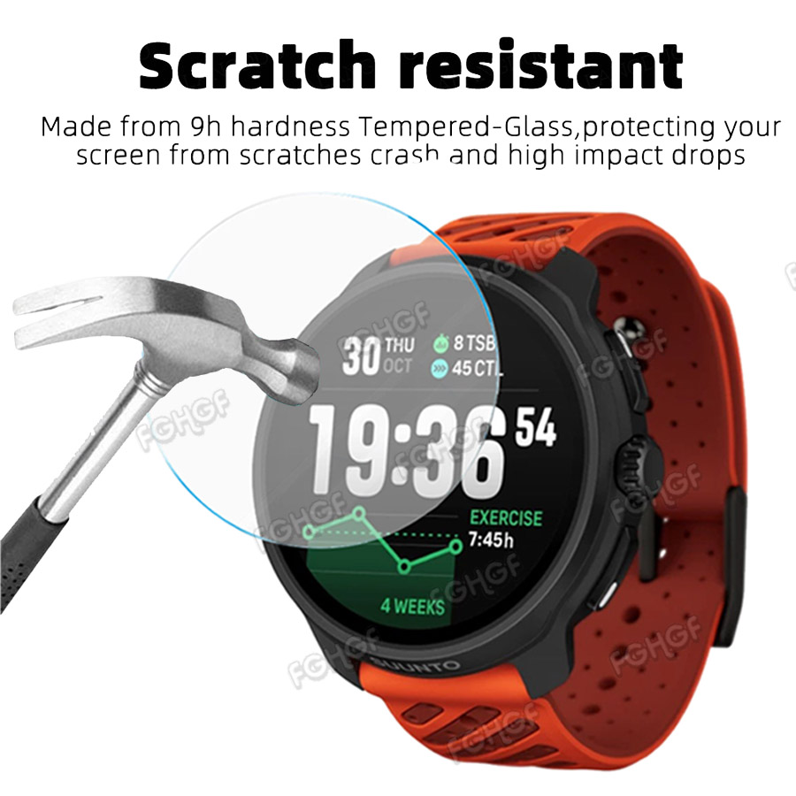 Tempered Glass Protective Film - đánh giá và giá Running Watch