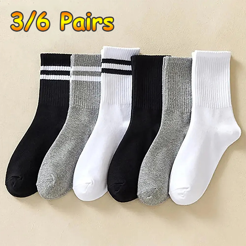 3/6 Pairs Women Sports Solid S - đánh giá và giá Sports Socks
