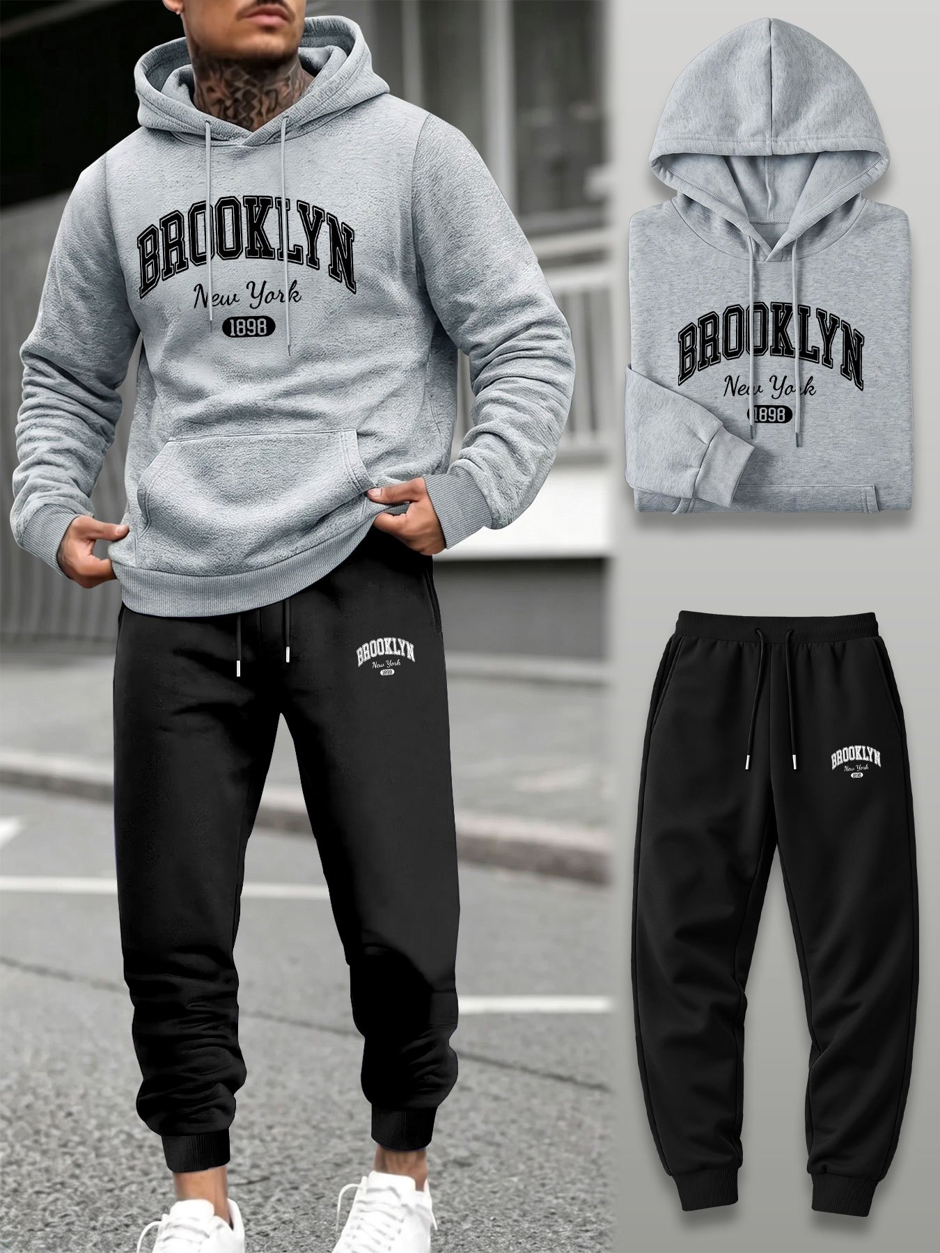 Men 2 Piece Tracksuit Hoodie J - đánh giá và giá Joggers Pants