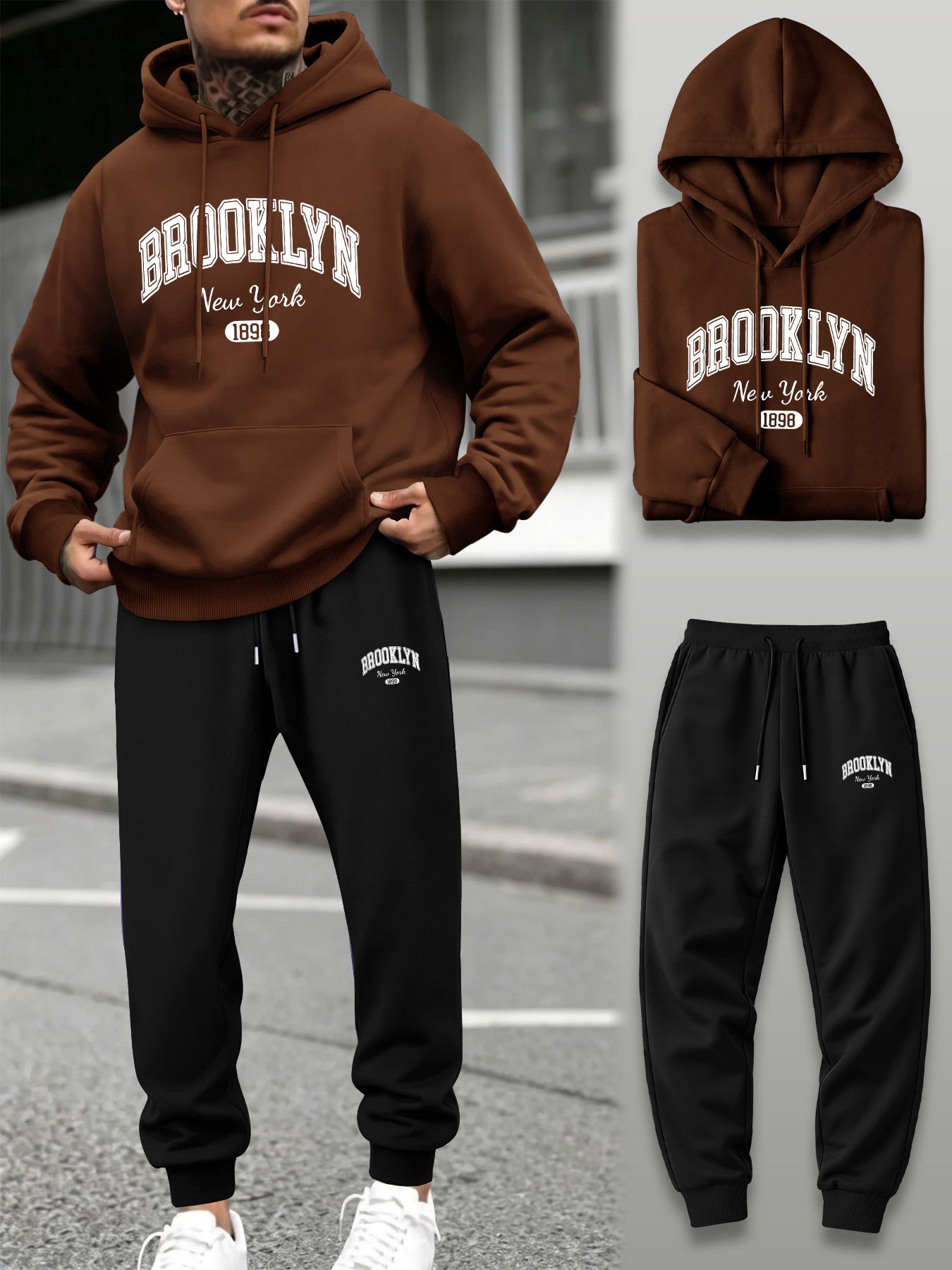 Men 2 Piece Tracksuit Hoodie J - đánh giá và giá Joggers Pants