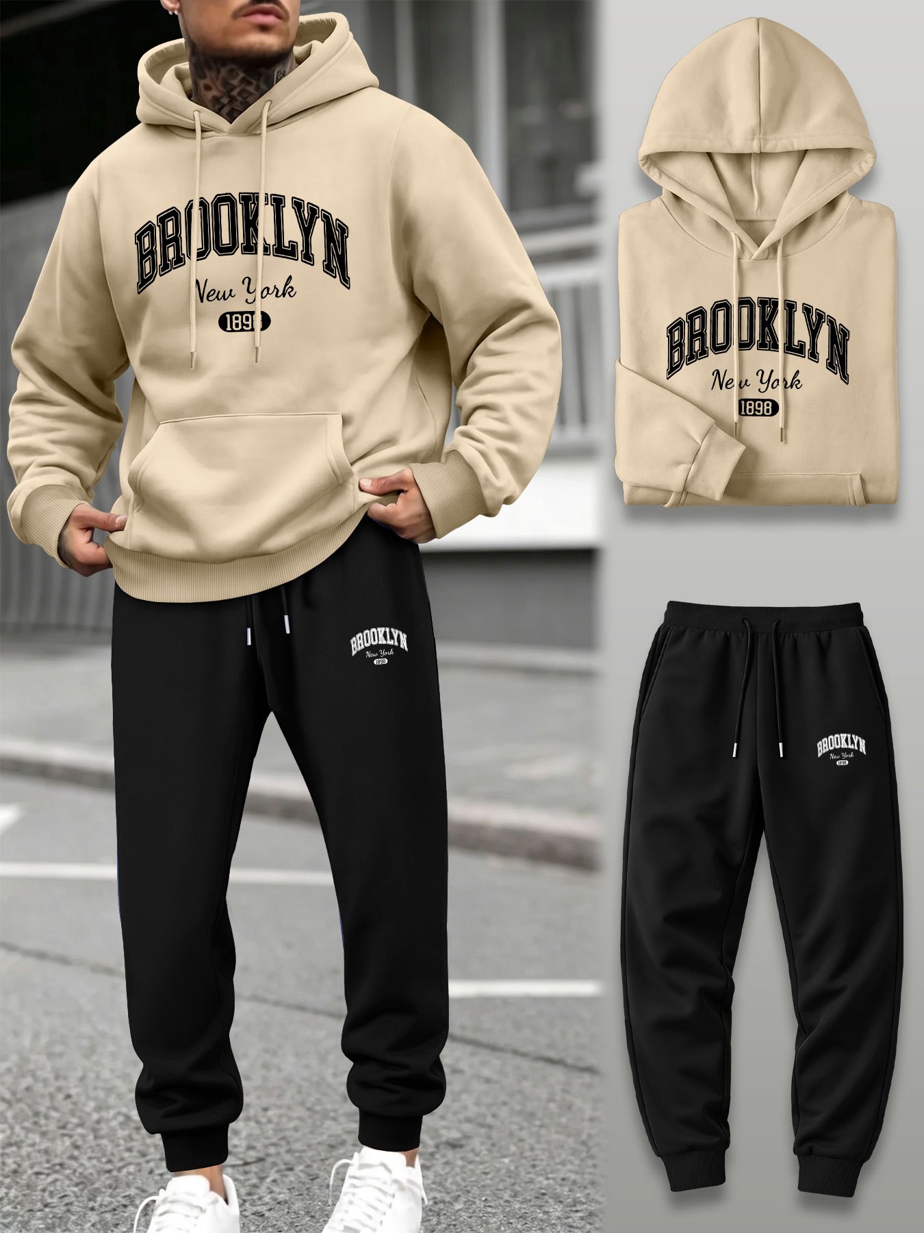 Men 2 Piece Tracksuit Hoodie J - đánh giá và giá Joggers Pants