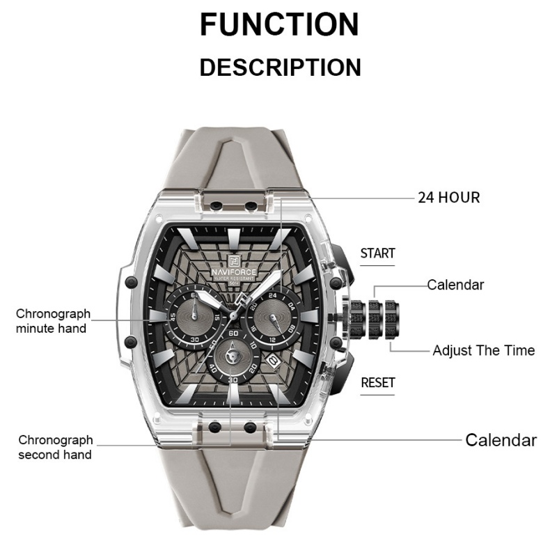 NAVIFORCE Men's 5ATM Waterproo - đánh giá và giá Running Watch