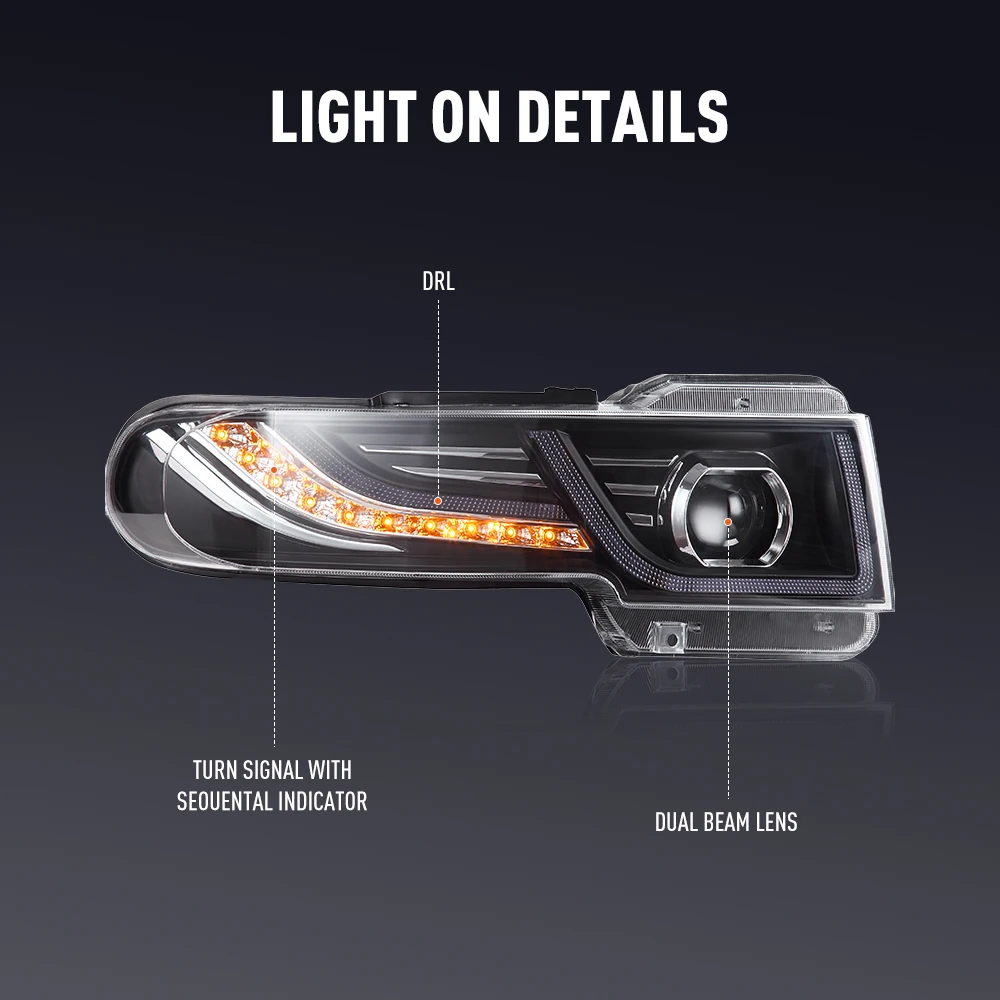 2PCs Car Styling Head Lamp for - đánh giá và giá Running Headlamp