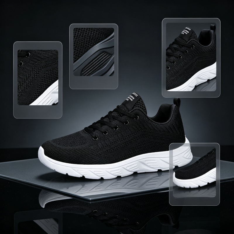 Men Breathable Knit Sneakers W - đánh giá và giá Running Shoes Men