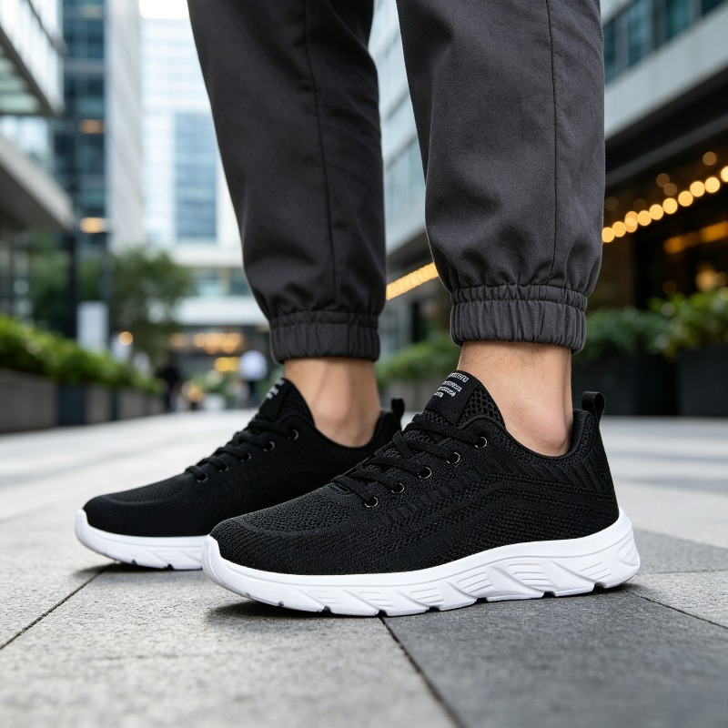 Men Breathable Knit Sneakers W - đánh giá và giá Running Shoes Men