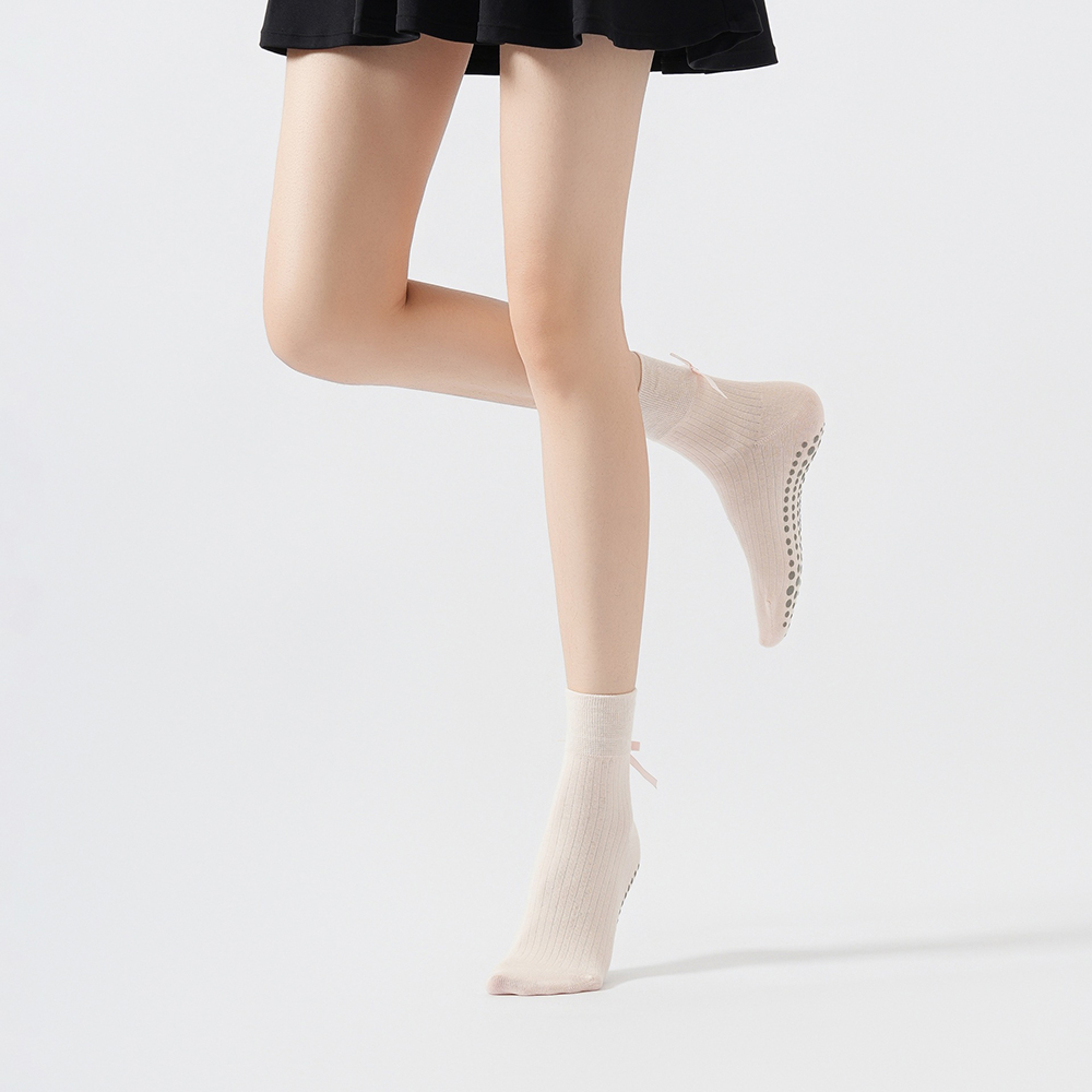 Cute Bowknot Yoga Socks Girls  - đánh giá và giá Sports Socks